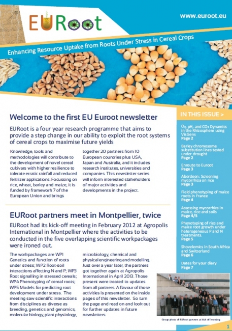 EURoot Newsletter 1 cover